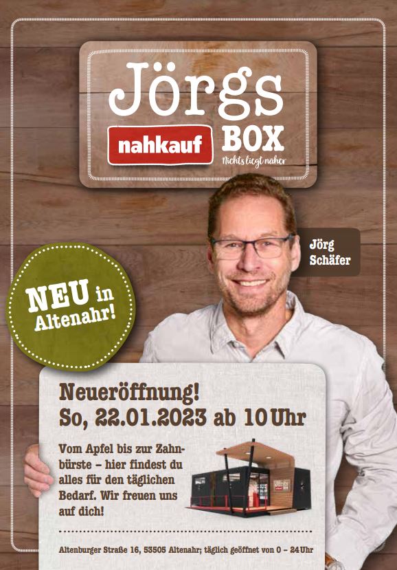 Eröffnung Jörgs Nahkauf Box